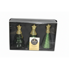 Набір ялинкових іграшок Xmas 3 шт. Green (NY4266130820250) Набір ялинкових іграшок Xmas 3 шт. Green (NY4266130820250)