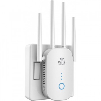 Бездротовий підсилювач-ретранслятор 2,4 та 5 ГГц Wi-Fi White (R4361130820250) Бездротовий підсилювач-ретранслятор 2,4 та 5 ГГц Wi-Fi White (R4361130820250)