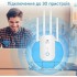 Бездротовий підсилювач-ретранслятор 2,4 та 5 ГГц Wi-Fi White (R4361130820250) Бездротовий підсилювач-ретранслятор 2,4 та 5 ГГц Wi-Fi White (R4361130820250)