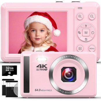 Цифрова камера YiFuar DC066 4K, 64MP Pink (R43771308202501) Цифрова камера YiFuar DC066 4K, 64MP Pink (R43771308202501)