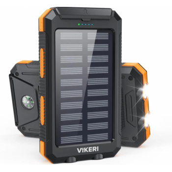 Повербанк Vikeri 26800 мАг з сонячною батареєю Black (R4396130820250)