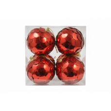 Набір ялинкових куль Livarno home 4 шт. Red (NY4429130820250) Набір ялинкових куль Livarno home 4 шт. Red (NY4429130820250)