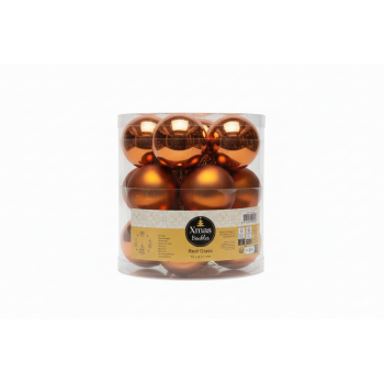 Набір ялинкових куль Xmas 15 шт. Brown (NY4433130820250)