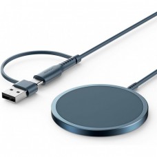 Бездротовий магнітний зарядний пристрій JSAUX WP1501 Blue (R4528130820250)