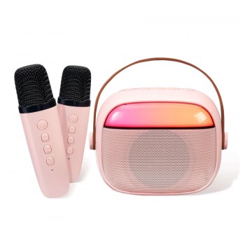 Бездротова колонка караоке з двома мікрофонами Eytse K30 Pink (R4550131820250) Бездротова колонка караоке з двома мікрофонами Eytse K30 Pink (R4550131820250)