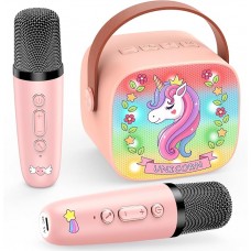 Бездротова колонка караоке з двома мікрофонами Dislocati P2 Pink (R4560131820250) Бездротова колонка караоке з двома мікрофонами Dislocati P2 Pink (R4560131820250)