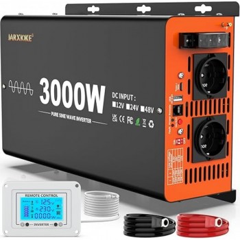 Інвертор перетворювач напруги JARXIOKE 12-230 V 3000 Вт Black (R4579131820250) Інвертор перетворювач напруги JARXIOKE 12-230 V 3000 Вт Black (R4579131820250)