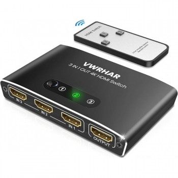Автоматичний HDMI-перемикач VWRHar 4K2301A Black (R4586131820250)