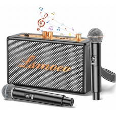 Портативна Караоке Система з двома мікрофонами LSMOEO S16 Black (R4619131820250)