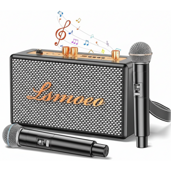 Портативна Караоке Система з двома мікрофонами LSMOEO S16 Black (R4619131820250) Портативна Караоке Система з двома мікрофонами LSMOEO S16 Black (R4619131820250)