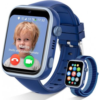 Дитячий смарт-годинник AKUMAKA T40 Blue (R4648131820250)