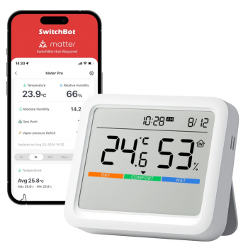 Монітор якості повітря SwitchBot Meter Pro White (R4657131820250)