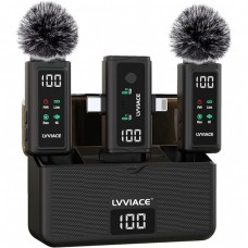 Бездротовий петличний мікрофон LVVIACE К6 Black (R4698131820250)