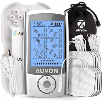 Акумуляторний м'язовий стимулятор AUVON TENS Silver (RD4773131820250) Акумуляторний м'язовий стимулятор AUVON TENS Silver (RD4773131820250)