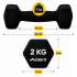 Гантелі вінілові Crivit 2 x 2 кг Black (R4837131820250) Гантелі вінілові Crivit 2 x 2 кг Black (R4837131820250)