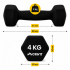 Гантелі вінілові Crivit 2 x 4 кг Black (R4838131820250)