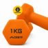 Гантелі вінілові Crivit 2 x 1 кг Orange (RD4835131820250) Гантелі вінілові Crivit 2 x 1 кг Orange (RD4835131820250)