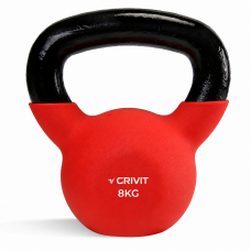 Гиря металева Crivit 8 кг з вініловим покриттям Red/Black (R4852131820250)